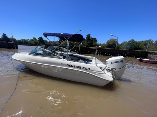 Lancha Open Genesis 205 Con Evinrude Etec 200 Hp