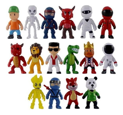 Set 16 Figuras Stumble Guys 7 Cm Game Doll Juguetes Regalos