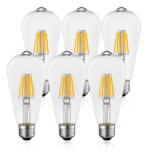 Bombillas Led Edison Vintage De 5 W, Equivalente A 60 W, 270