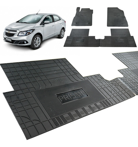 Tapete Interno Chevrolet Prisma 2014 Reforçado Com Trava