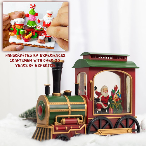 Linterna Navidad Papá Noel Tren Musical Led 6 Horas