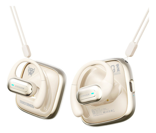 (transformers) Auriculares Bluetooth Tf-t59 Gancho Oreja Beige/cuchillas