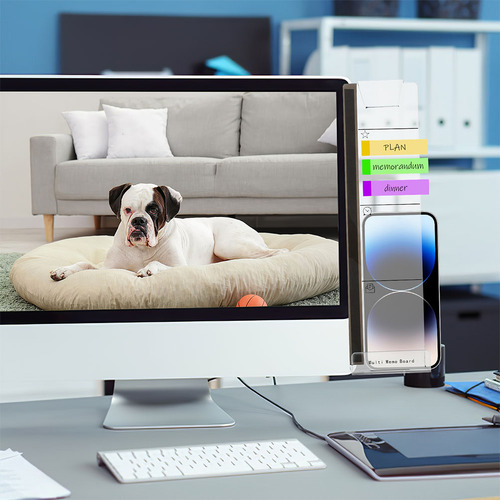 Tablero De Notas Para Monitor De Computadora De 3 Piezas: La