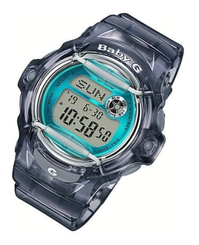 Reloj Casio Modelo Bg-169r-8b Local Daddona Color de la malla Negro Color del bisel Gris oscuro Color del fondo Celeste