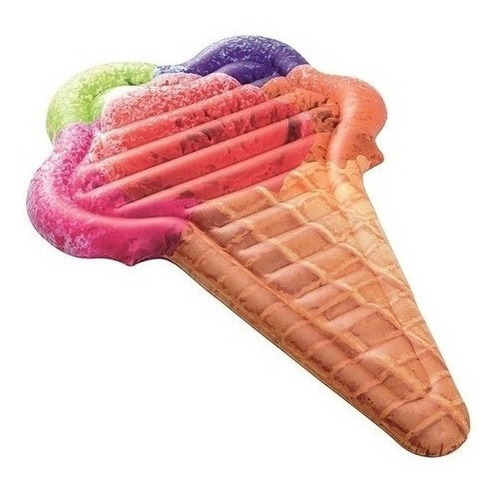 Colchoneta Inflable 'cono De Helado Bestway Modelo 43183 Color Multicolor