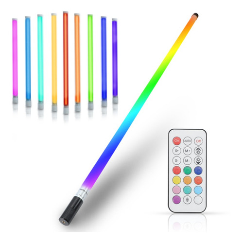 Imagen 3 de 6 de 2 Tubos Led Rgb Portátil 120 Cm+mini Atril +control Remoto
