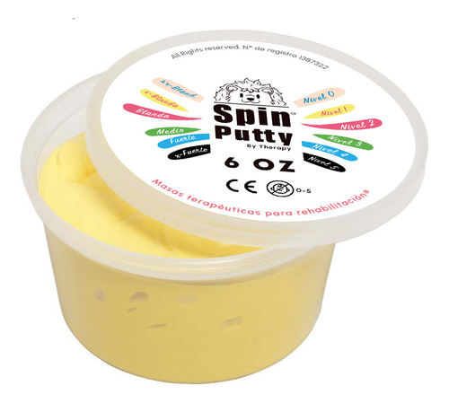 Masas Terapéuticas Spin Putty By Therapy Set 6 Unidades 6oz