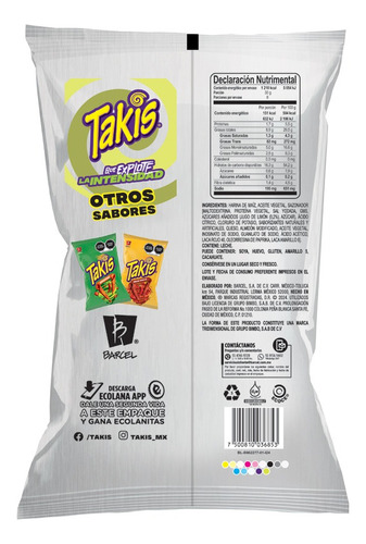 Takis Chile Limón 240g