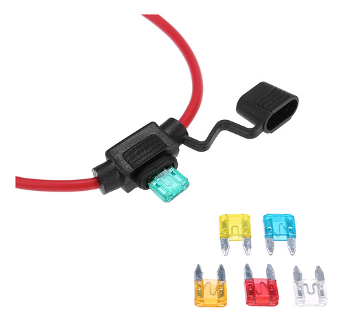 Portafusibles En Línea Para Automóviles, Minicuchillas, 12 V
