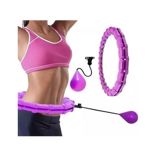 Pack X 2 Aros Con Peso Entrenador De Cintura Hula Hoop