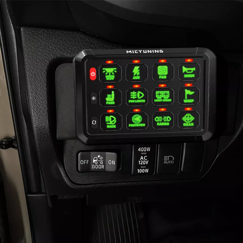 Panel 12 Switch Digital Rgb Para Jeep Rzr Canam X3 Universal