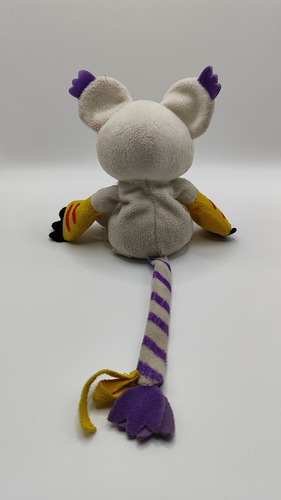Digimon Gatomon Tailmon Bandai Muñeco Vintage Blanco, Amarillo, Morado (Usado)