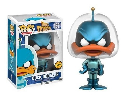 Funko Pop Duck Dodgers Chase Exclusivo Metalico Pato Lucas