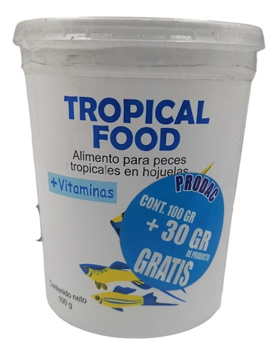 Prodac Alimento Tropical Food 130g Acuario Peces Pecera