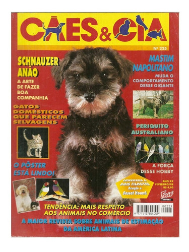 Cães & Cia Nº 225 - Schnauzer Anão, Mastim Napolitano