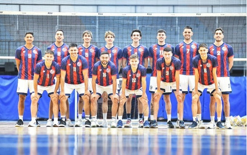 Imagen 4 de 4 de Camiseta Oficial Voley San Lorenzo Almagro Marca Nr Nro 10