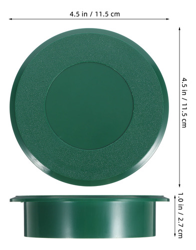 Vaso Para Poner En Forma De Copa Con Agujero Verde, Copa Con
