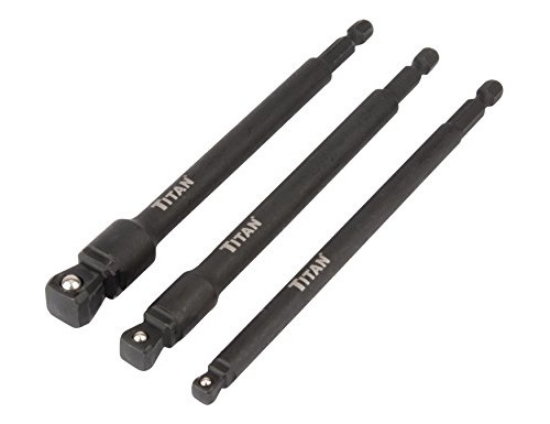 Titan Tools 49006 6 Impact Wobble Socket Adapter Set 3 Piece