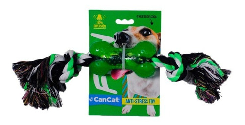 Juguete Para Perros Cancat Soga Con Hueso