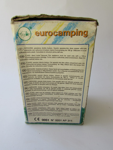 Imagem 4 de 10 de Fogareiro Eurocamp ( Italiano ) Para Camping Gás Butano