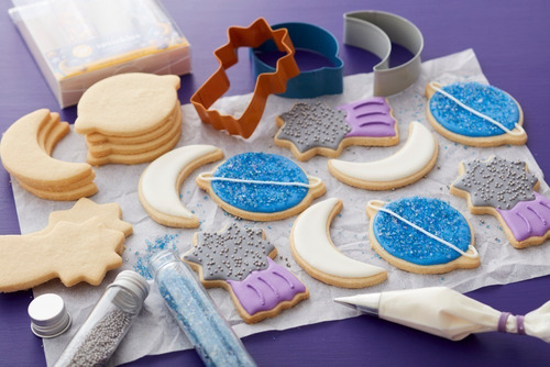 Set Cortadores Galleta Espacial Estrella Planeta Luna Wilton