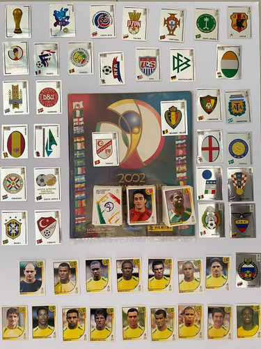 Album Vazio + Todas Figurinhas Soltas Da Copa Mundo 2002