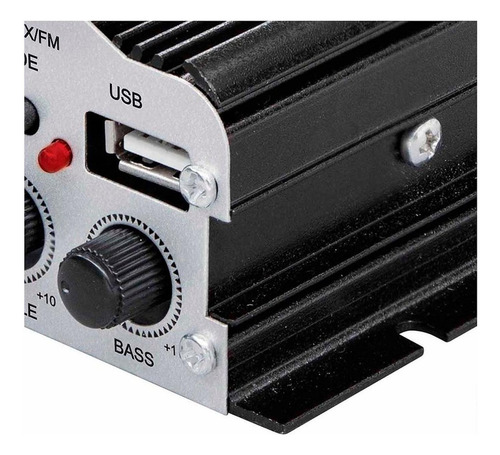 Mini Amplificador De 2 Canales Bluetooth Mitzu Mit-76bt Colo