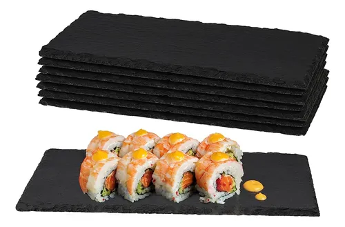 comprar Pingeui Stone Table Set, Black Color, 8 Pieces