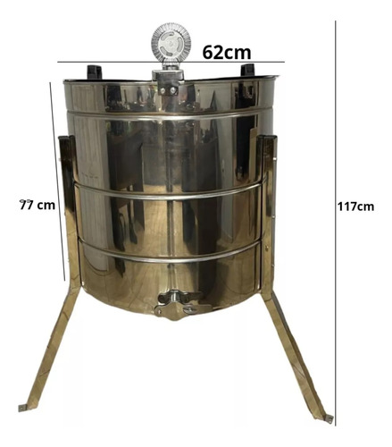 Centrifuga Extratora Mel Manual Inox 28/8 Quadros Apicultura