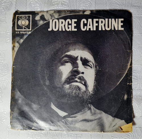 Vinilo Jorge Cafrune Disco Simple Cbs 33 Rpm