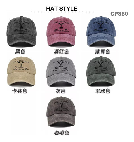 Gorras De Béisbol Estampadas A Yellowstone Vb
