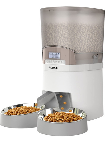 Aluke - Comedero Automático Para Gatos De 6.5 Litros Para .