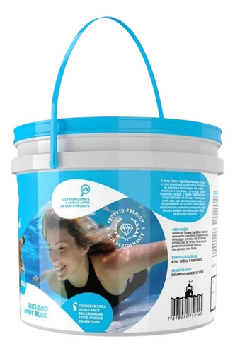 Kit Balde Produto Desinfecção Tratamento De Água Piscinas