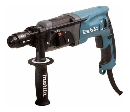 Imagen 3 de 5 de Rotomartillo Makita HR2470 azul con 780W de potencia 220V
