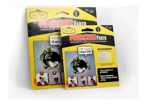 Parche Repara Pared Durlock Yeso 15x15 Cm Hunter - Deacero