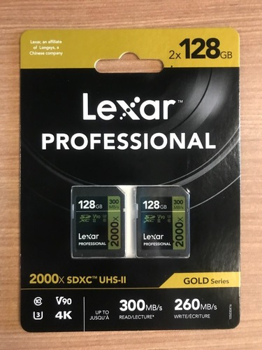 Lexar Professional 2 X 128gb 2000x Uhs-ii Sdhc V90 300mb/s