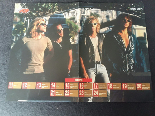 Poster Bon Jovi * Brad Pitt * 42 X 30 (l056)