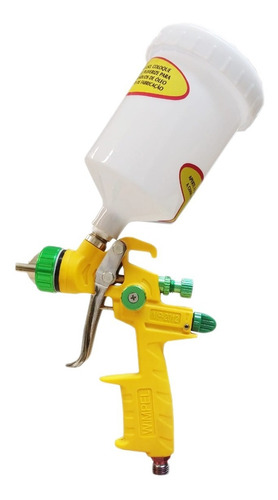 Pistola De Pintura Nylon Hvlp Mp-2012 1.4 Hvlp Wimpel Amarel