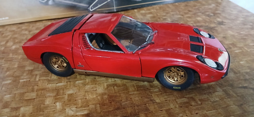 Miniatura Lamborghini Miura 1 18 Anson Com Porosidade Vermelho