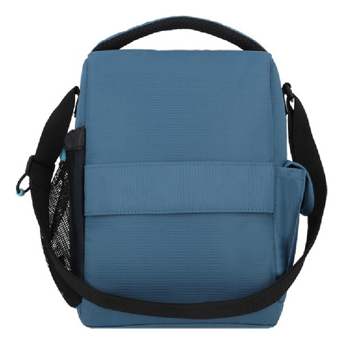 Lancheira azul Samsonite Reformation Foodtruck, cor azul carvão, design de tecido liso