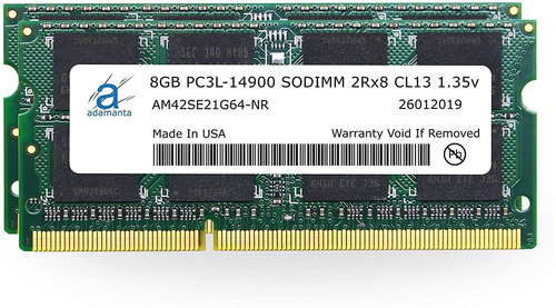 Memoria Ram Adamanta 16gb(2x8gb) P/ iMac Ddr3 1867mhz Sodimm