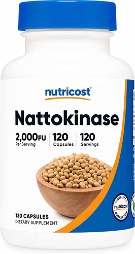 Original Nutricost Nattokinase Nattokinasa 2,000fu, 120 Cap