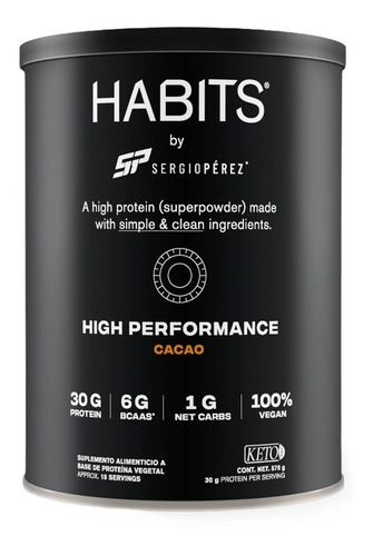 Proteína Habits High Performance Cacao 578g