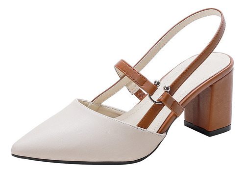 Sandalias De Tacón Alto Con Punta De Moda Para Mujer