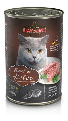 Alimento Húmedo Para Gato Leonardo De Hígado 400 Grs