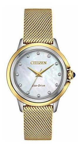 Reloj Ciudadano Ciudadano Eco-drive Ceci Diamante Amarillo D
