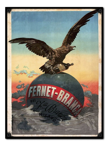 #1201 - Cuadro Decorativo Vintage - Fernet Poster No Chapa