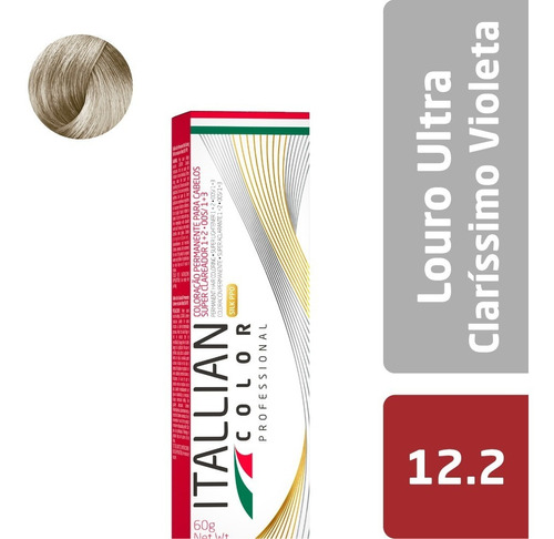 Tinta 12.2 Itallian Color 60g Louro Ultraclaríssimo Violeta