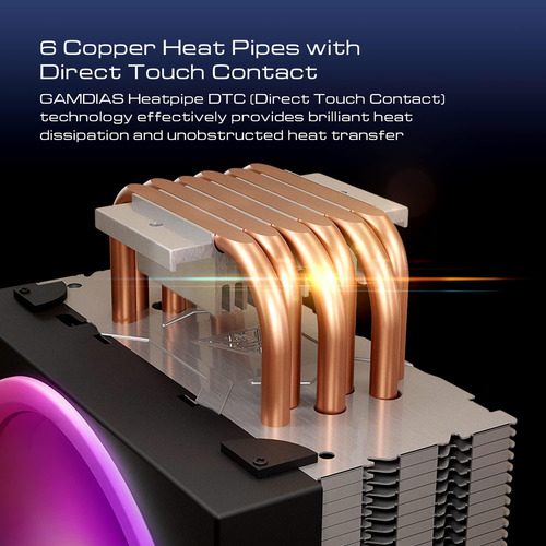 Gamdias Boreas M1-610 Computer Cpu Enroler De Aire, Ventilad