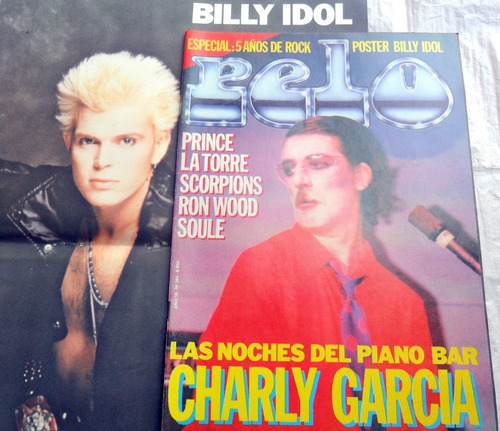 Pelo 241 Charly Garcia Piano Bar, Prince, Poster Billy Idol